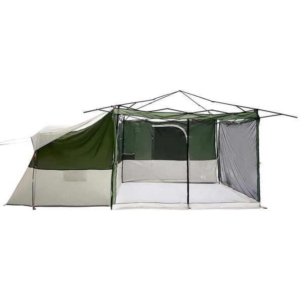 vidaXL Binnentent met dak met opslag Groen 520 x 520 x 190 cm taft
