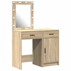 vidaXL Plafondtafel met lade 2 pcs Bruin 50 x 41 x 135 cm Bewerkt hout