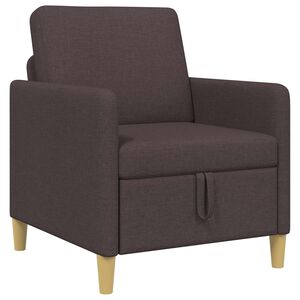 vidaXL Bank met opslag Donkerbruin 72 x 78 x 87 cm Polyester