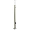 vidaXL Bolderarmatuur met sensor en stopcontact 110 cm roestvrij staal IP44