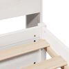 vidaXL Bed met boekenkast zonder matras grenenhout wit 100x200 cm