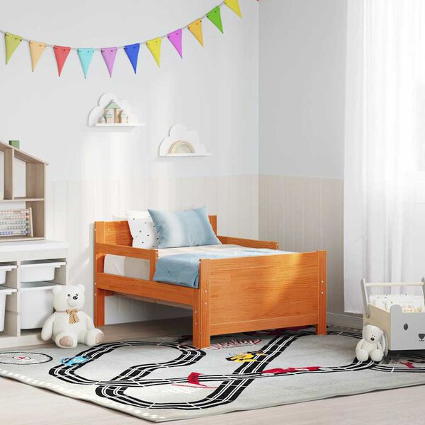 vidaXL Bedframe met hoofdeinde Wasbruin 80 x 200 cm Bewerkt hout