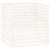 vidaXL Compostbak 100x100x102 cm massief grenenhout wit