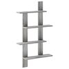 vidaXL Wandplank Grijs Sonoma 61 x 13,5 x 105 cm Bewerkt hout