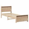 vidaXL Bedframe met hoofdeinde Bruin 80 x 200 cm Bewerkt hout