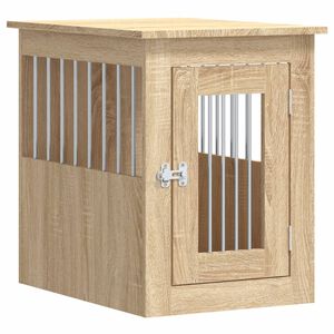 vidaXL Hondenbench 45x62x59 cm bewerkt hout sonoma eikenkleurig