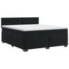 vidaXL Boxspringbed met matras Zwart 180 x 200 cm Fluweel