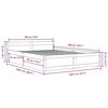 vidaXL Bedframe met lades 160x200 cm