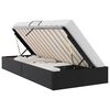 vidaXL Ottoman Bedframe met opslag Zwart 90 x 190 cm Nep Leer