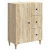 vidaXL Dressoir met lade Sonoma Eiken 66 x 34,5 x 90 cm Bewerkt hout