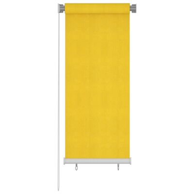 Secretaris Bedankt comfortabel vidaXL Rolgordijn voor buiten 60x140 cm HDPE geel online kopen | vidaXL.be