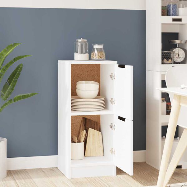 vidaXL Dressoir 30x30x70 cm bewerkt hout wit