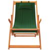 vidaXL Strandstoelen 2 st inklapbaar stof groen