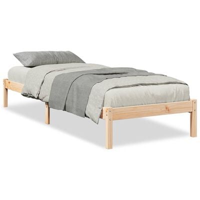 vidaXL Bedframe extra lang zonder matras massief grenenhout 80x210 cm