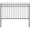vidaXL Ringhek TILBURG 200 x 166 cm Gepoedercoat staal Zwart