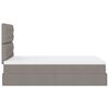 vidaXL Ottoman bed met matras en LED's 120x200cm stof taupe