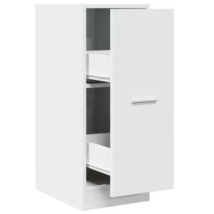 vidaXL Apothekerskast Wit 30x41x77,5 cm Bewerkt Hout