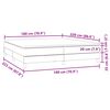 vidaXL Boxspring met matras fluweel roze 180x220 cm