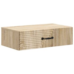 vidaXL Wandmontage Zijtafel Sonoma Eiken 59 x 34,5 x 17 cm