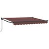 vidaXL Uitschuifbare luifel Bruin 3 x 2 m 100% Polyester en Aluminium
