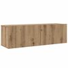 vidaXL Tv-meubelset Wandgemonteerd 8 pcs Artisan Eiken Bewerkt hout