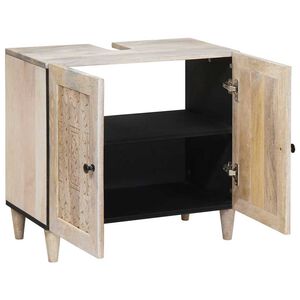 vidaXL Badkamerkast Wandgemonteerd met opslag Wit 62 x 33 x 58 cm