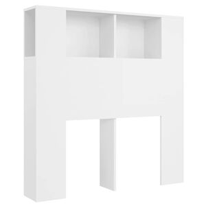 vidaXL Hoofdbordkast wit 100x18,5x102,5 cm
