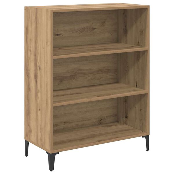 vidaXL Dressoir Artisan Eiken 69,5 x 32,5 x 90 cm Bewerkt hout