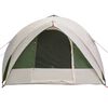 vidaXL Tunnel tent met dak met opslag Groen 410 x 285 x 198 cm taft