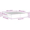 vidaXL Bedframe gerookt eikenkleurig 180x200 cm Super King Size
