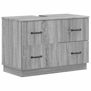 vidaXL Badkamer wastafelkast HOORN Grijs Sonoma 82 x 41 x 56 cm