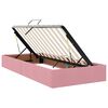 vidaXL Opslag bed met opslag Roze 90 x 190 cm Fluweel