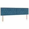 vidaXL Boxspringbed met hoofdeinde Donkerblauw 180 x 200 cm Fluweel