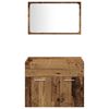 vidaXL Badkamer Meubelset met opslag 3 pcs Oud Hout 60 x 38.5 x 46 cm