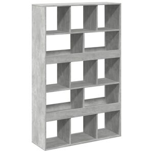 vidaXL Boekenkast 100x33x156,5 cm bewerkt hout betongrijs