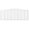 vidaXL Schanskorven 3 st gewelfd 400x50x140/160 cm ijzer
