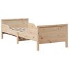 vidaXL Bedframe met matras Bruin 80 x 200 cm Massief grenenhout