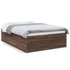 vidaXL Bedframe bewerkt hout bruin eikenkleur 140x200 cm