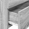 vidaXL Nachtkastjes 2 st met 2 lades grijs sonoma eiken 40x36,5x62 cm