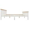 vidaXL Bedframe met 2 lades massief grenenhout wit 180x200 cm