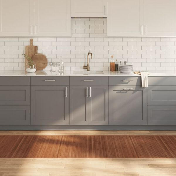 vidaXL Vloerkleed rechthoekig 80x300 cm bamboe bruin