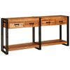 vidaXL Wandtafels 2 pcs Bruin 161 x 33 x 75 cm Massief Acaciahout