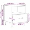 vidaXL Nachtkastje met lade Oudhout 40 x 35 x 47,5 cm Bewerkt hout