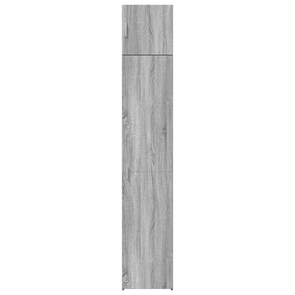 vidaXL Opbergkast smal 40x42,5x225 cm bewerkt hout grijs sonoma eiken