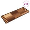 vidaXL Trapmatten zelfklevend 15 st 65x21x4 cm bruin