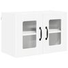vidaXL Wandglas cabinet PORTO Wit 60 x 31 x 40 cm Bewerkt hout