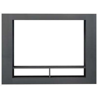 vidaXL Tv-meubel 152x22x113 cm bewerkt hout hoogglans grijs