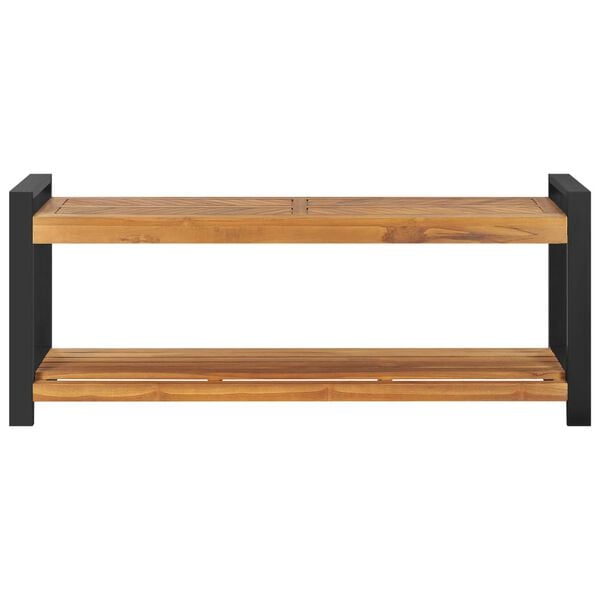 vidaXL Bankje 120 cm massief teakhout