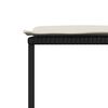 vidaXL 13-delige Tuinset met kussens poly rattan zwart