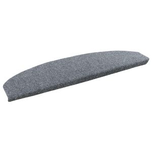 vidaXL Zelfklevende Trapmatten 15 st 80 x 24,5 x 3,5 cm Lichtgrijs